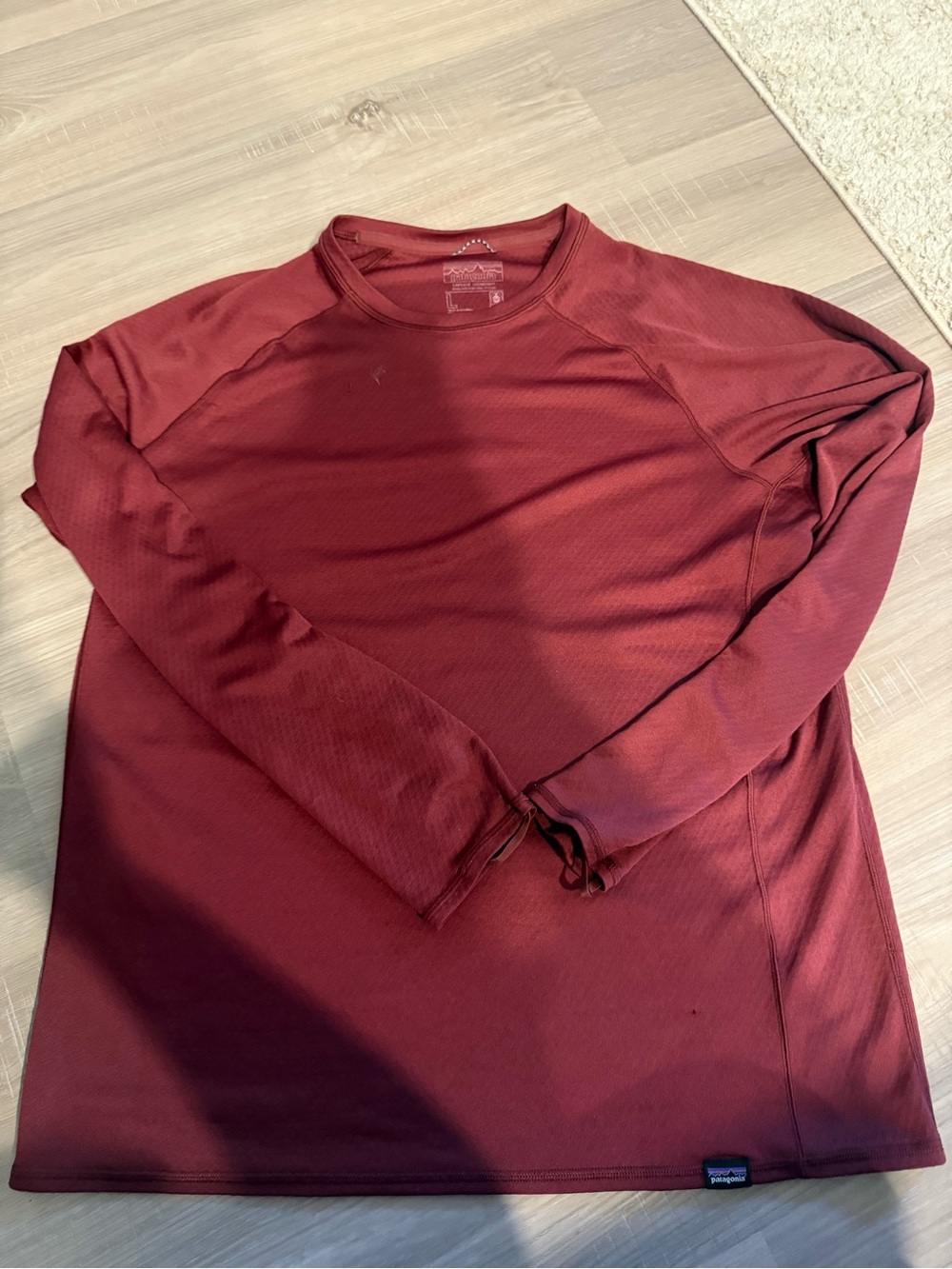 Patagonia Men's Long-Sleeve Crewneck Shirt - Burgundy